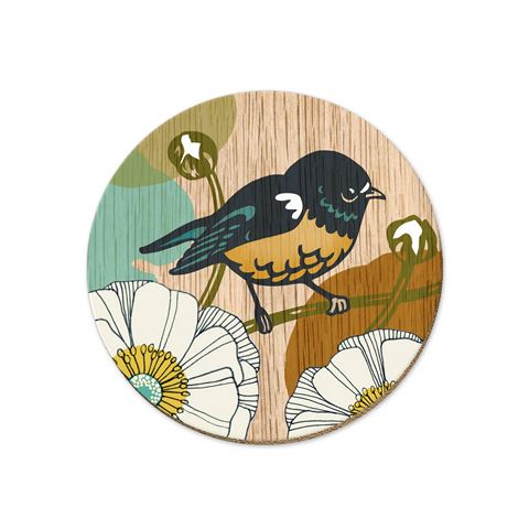 Coaster Screennprint Miromiro