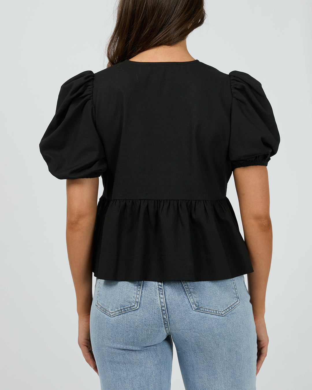 Silent Theory | Aftersun Linen Top - Black