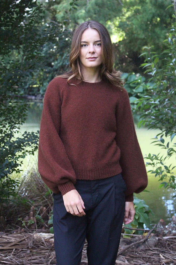 Cirrus Possum Merino Jumper Russet