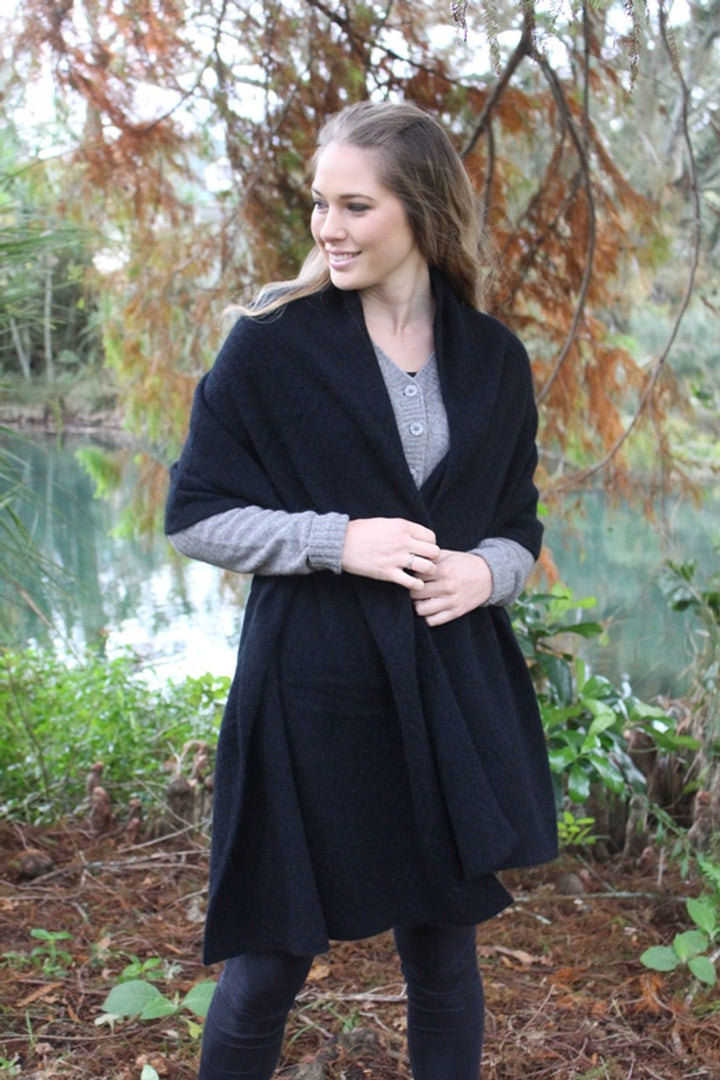 Chevron Possum Merino Wrap