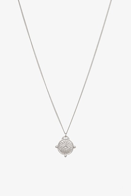 Evil Eye Necklace | Silver