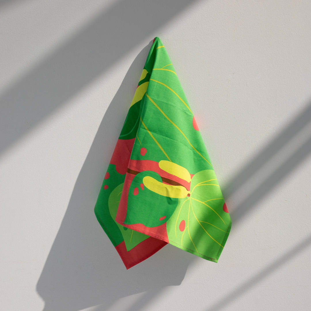 Bright Kawakawa Teatowel