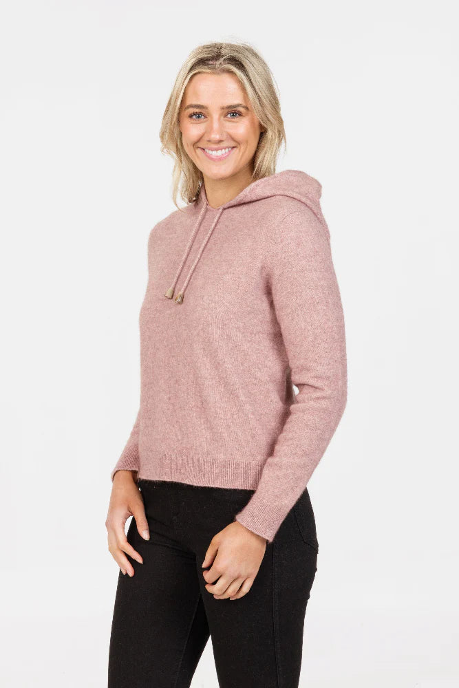 Possum Merino Cropped Hoodie