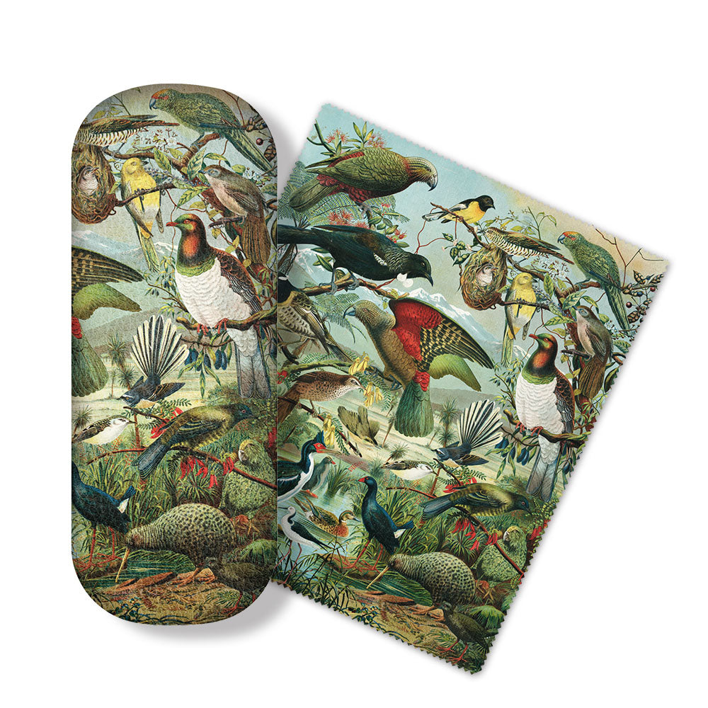 Glasses Case NZ Native Birds