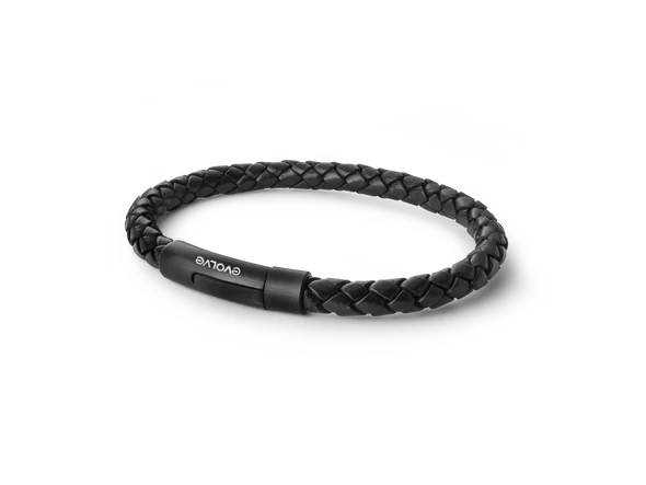 Bracelet Latitude Unisex Black/Matt Black 22cm