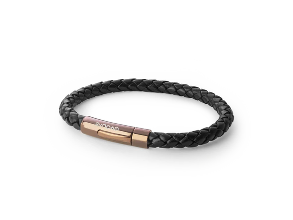 Bracelet Latitude Unisex Black/Copper - 22cm