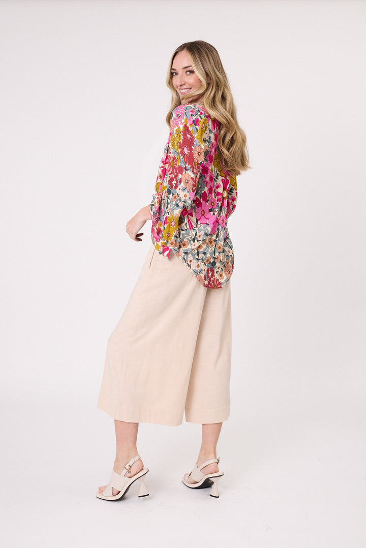 Lemon Tree | Contessa Top - Garden Print