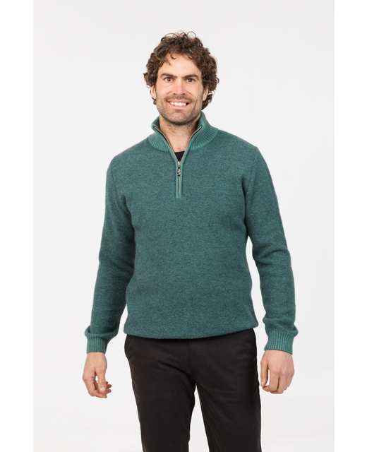Sweater Textured Half Zip