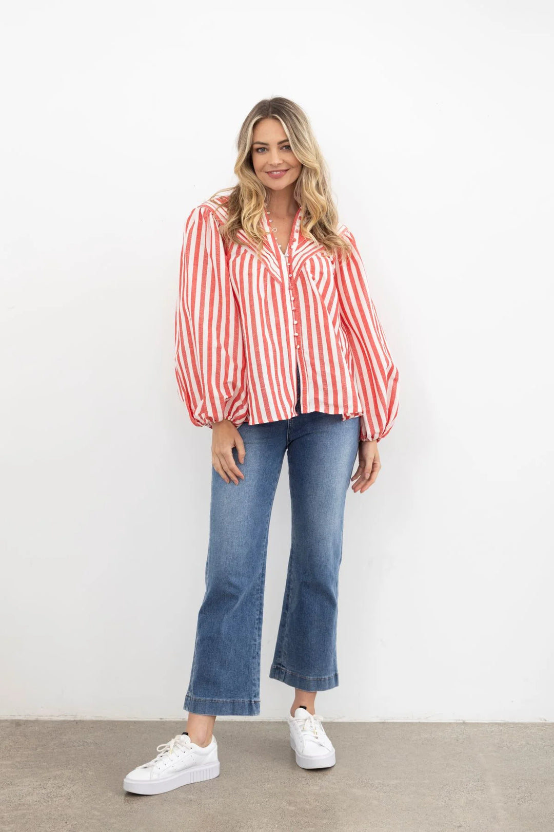 Moss | Liberty Shirt - Red Stripe
