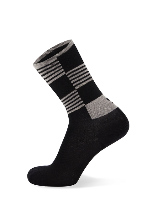 Unisex Atlas Crew Sock - Black Check