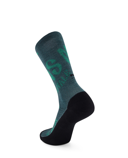 Unisex Atlas Crew Sock - Green Trippy