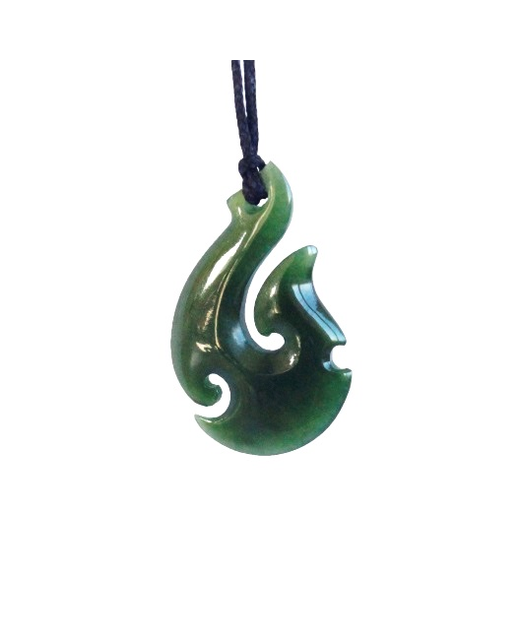 Pendant NZ Jade Hook 45mm