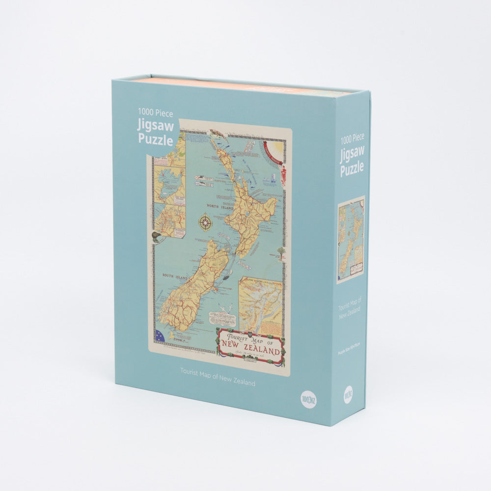 Puzzle Box Tourist Map of NZ