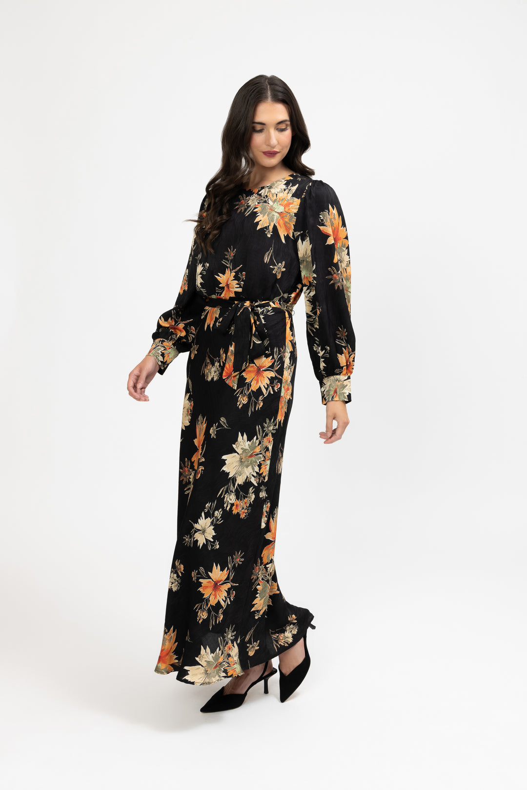Whimsical Maxi Dress Sun Bouquet