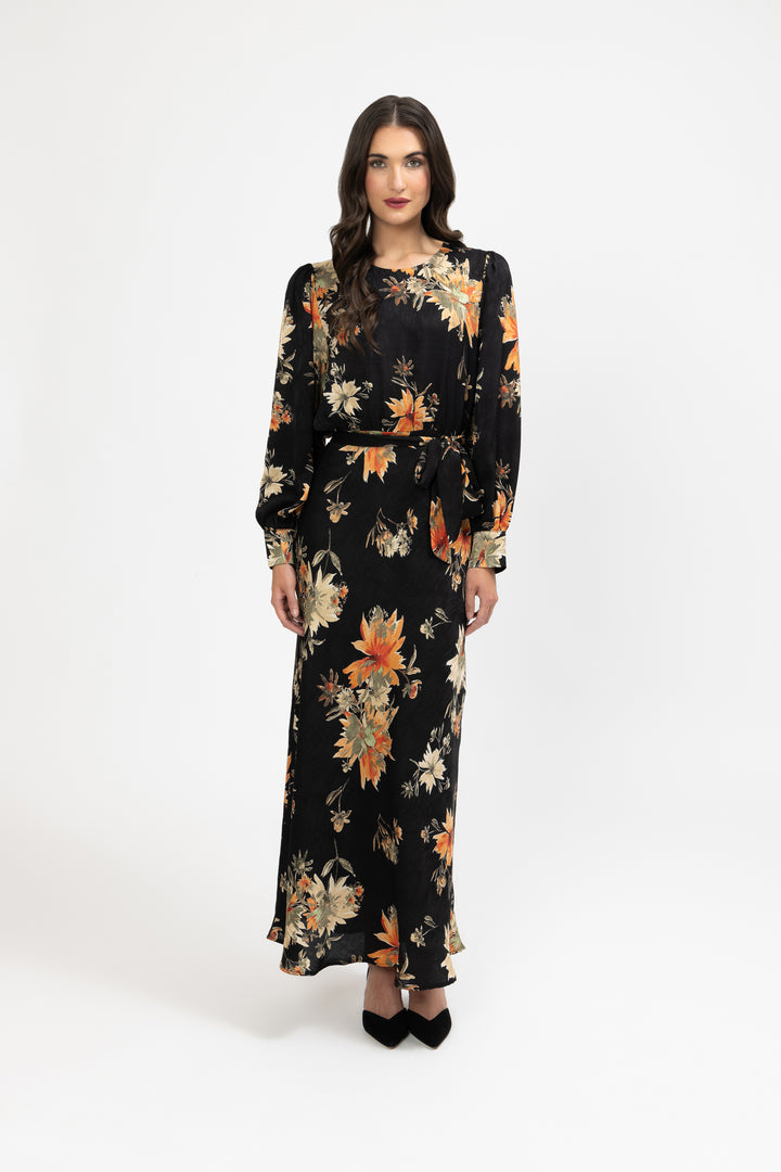 Whimsical Maxi Dress Sun Bouquet
