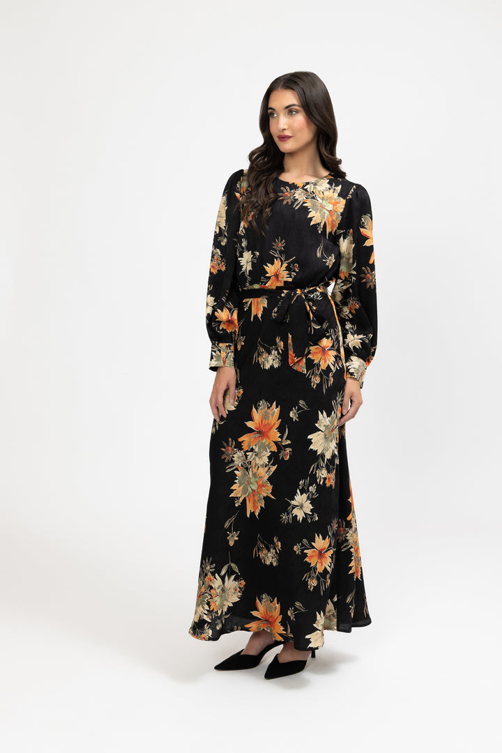 Whimsical Maxi Dress Sun Bouquet