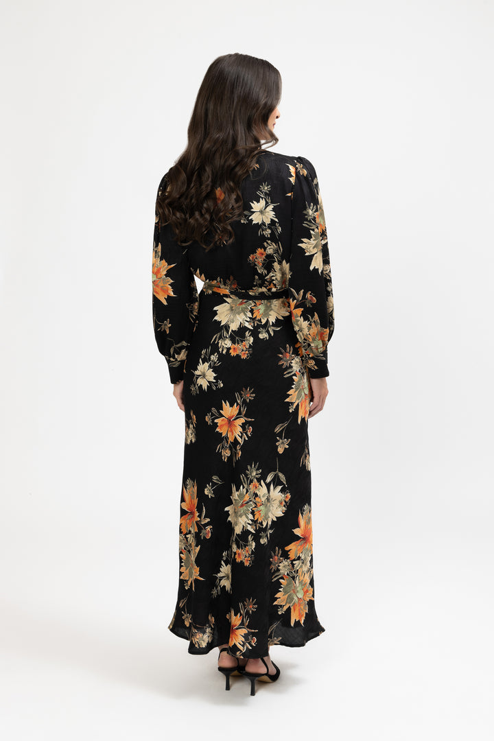 Whimsical Maxi Dress Sun Bouquet