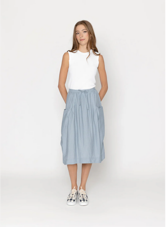 Two By Two | Cooper Skirt - Steel Blue