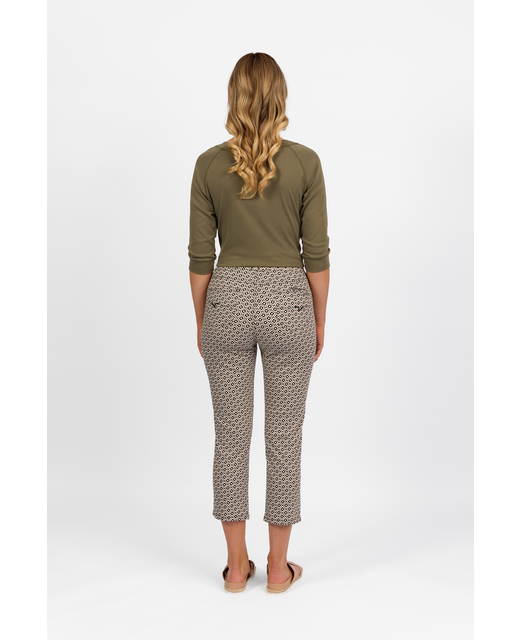 Printed Lightweight Slim Leg Pant