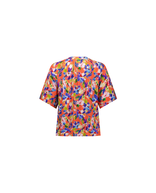 Short Sleeve V Neck Top