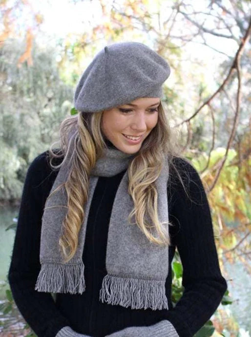 Beret Silver Possum
