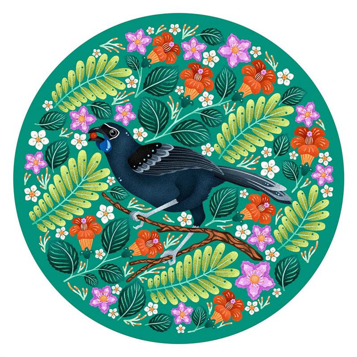Kokako Round 1000 Piece Puzzle
