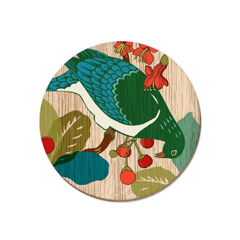 Coaster Screenprint Kereru