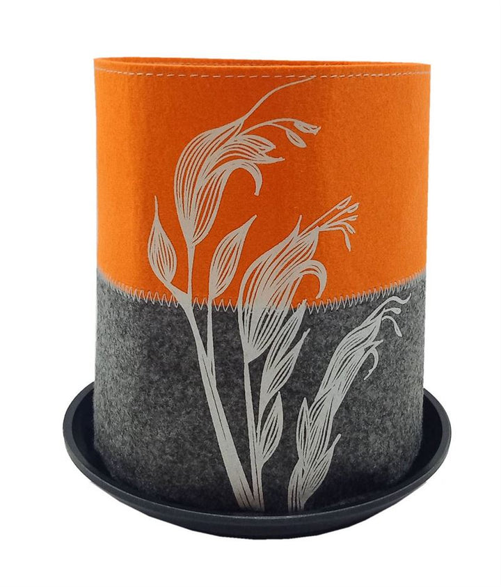 Growbag Harakeke White On Orange/Grey