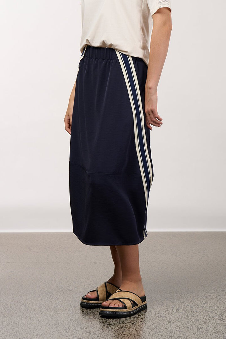 Madly Sweetly | Linear Skirt in Navy