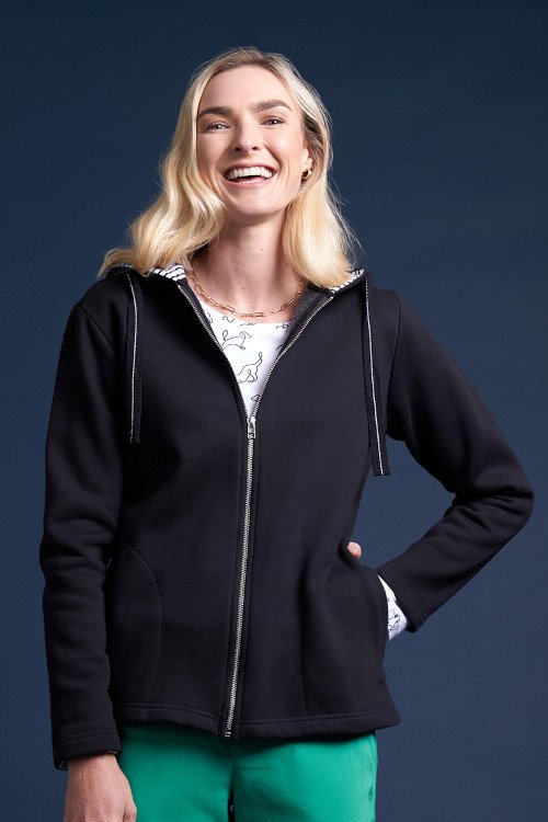 Charlie Jane | Cardrona Zip Sweat - Blue