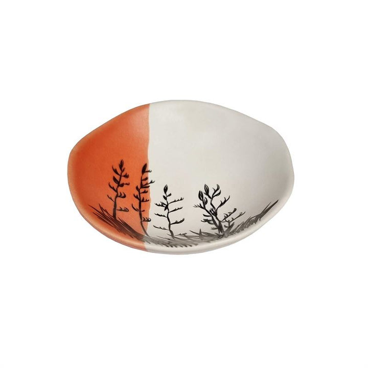 Bowl 7cm Flax Bush Dipped Orange