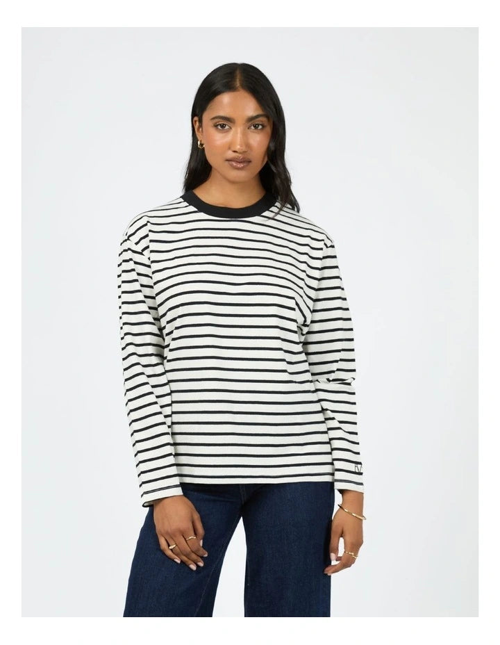 Eve Basic Stripe L/S Tee