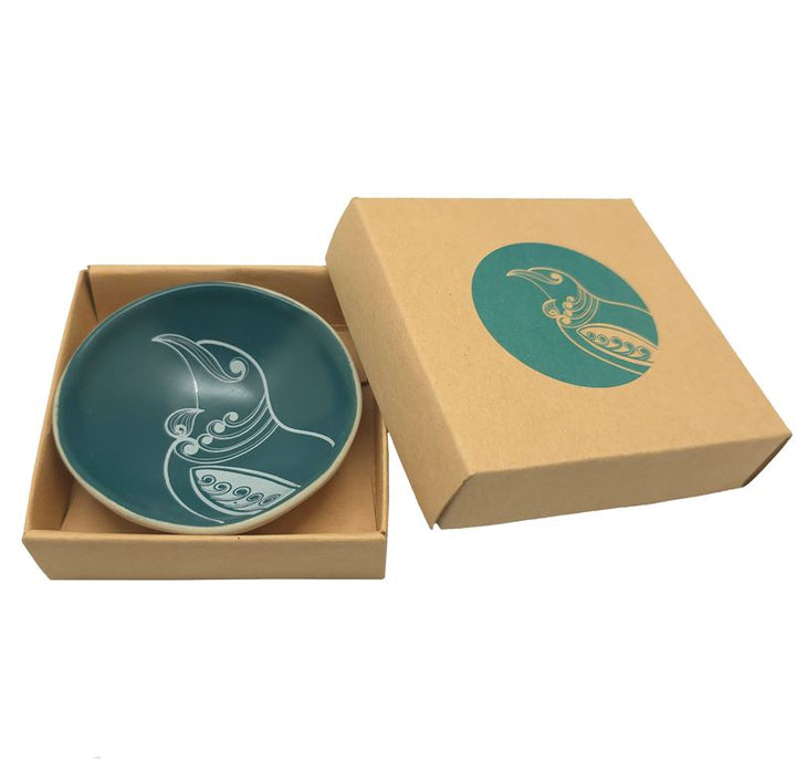 Bowl 7cm Tui White on Teal