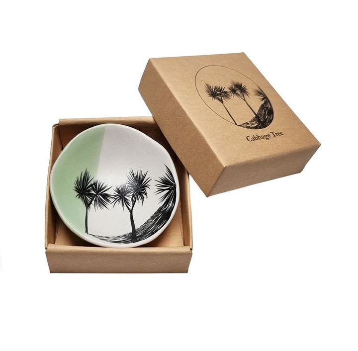 Bowl 7cm Cabbage Tree Dipped Green