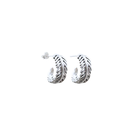 Forever Fern Hoops Earring