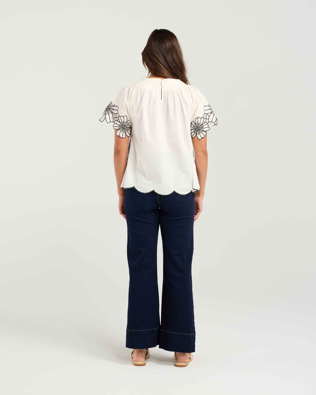 NMBR ROSE | Daisy Blouse - Cream Black