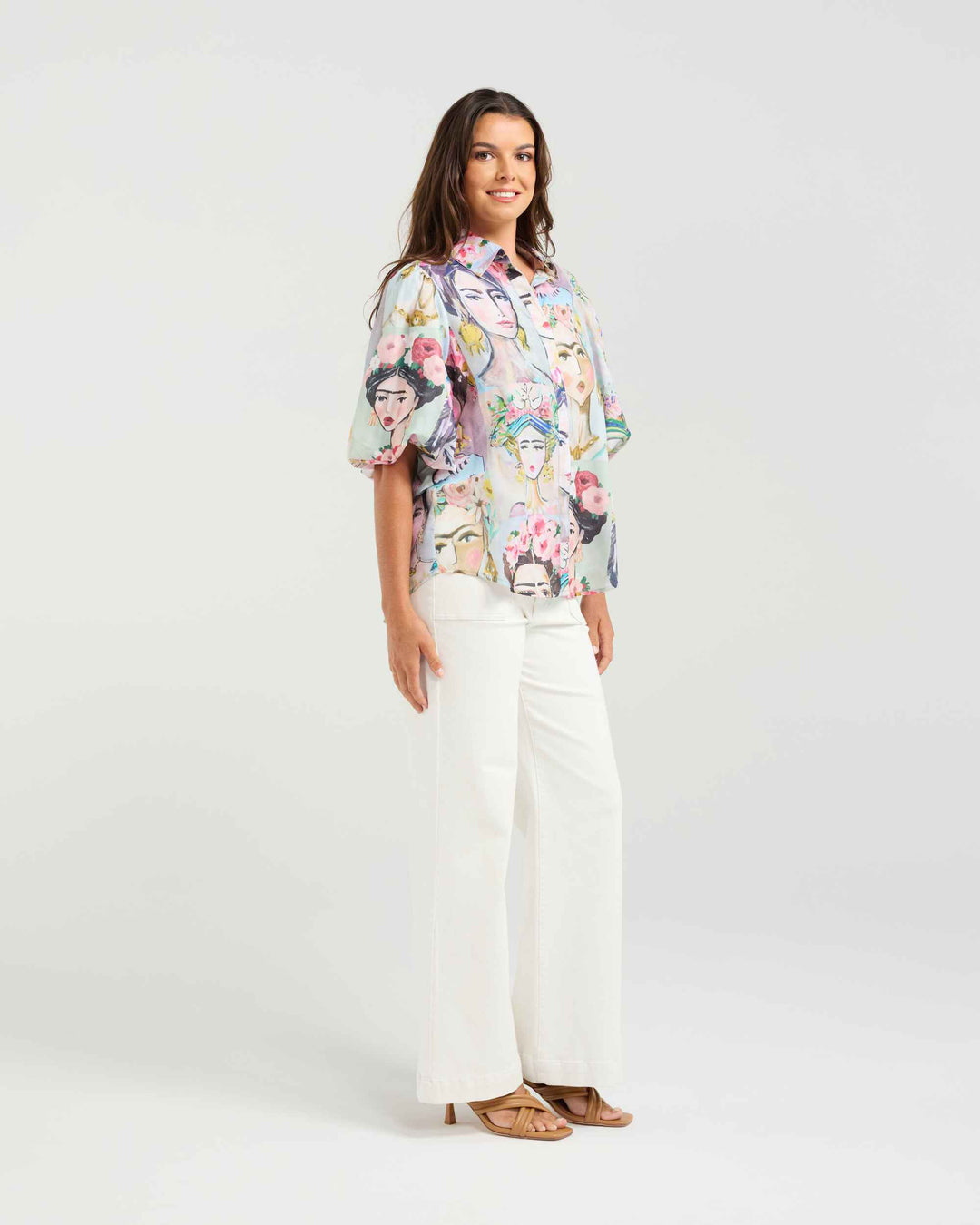 NMBR Rose | Jojoba Top - Frida Print