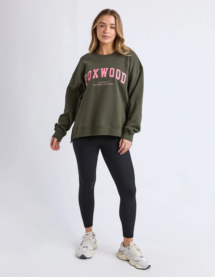 Foxwood | Interval Crew - Khaki / Coral
