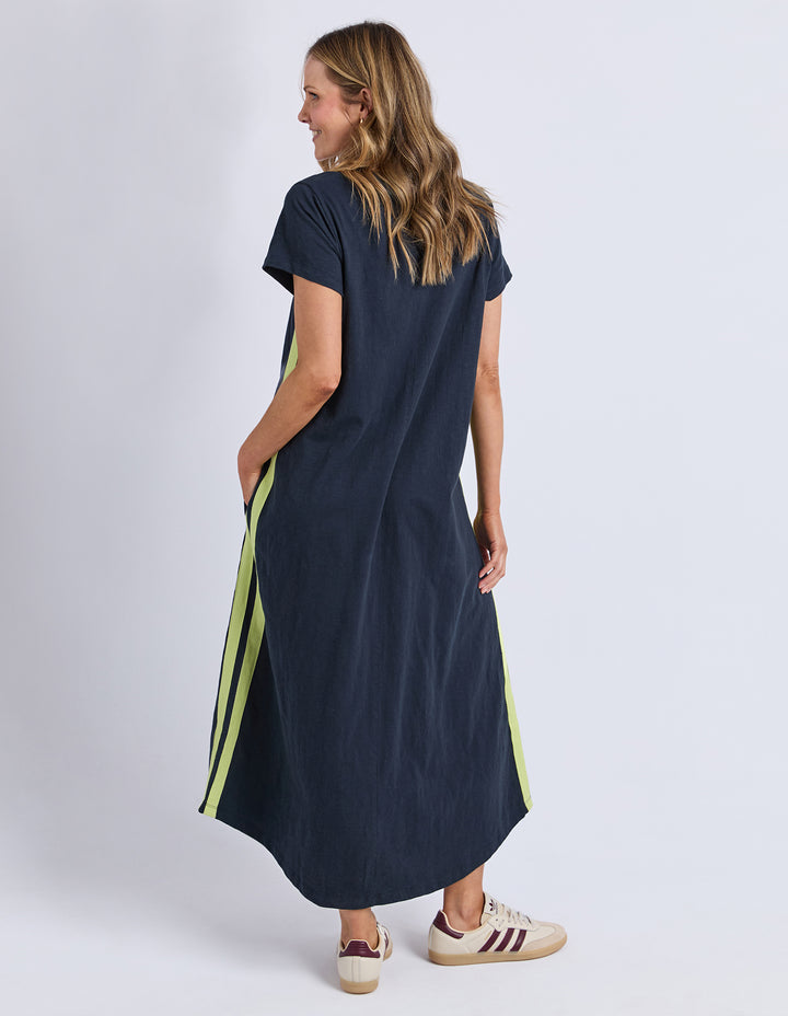 Foxwood | Recovery Dress - Navy and Neon Lemon