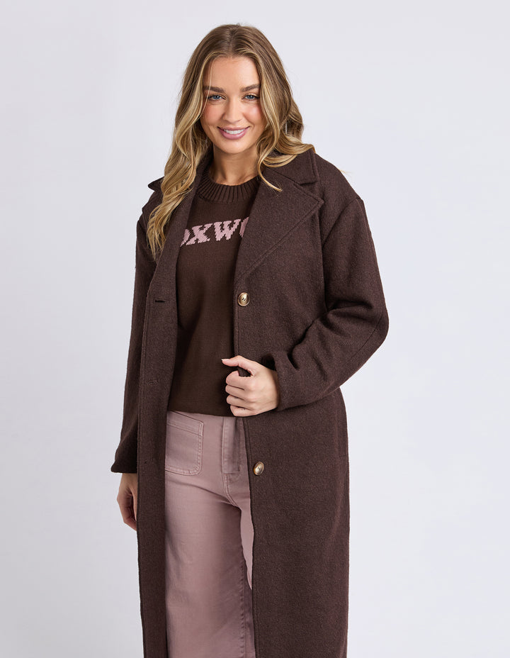 Foxwood | Whistler Coat - Coffee Bean