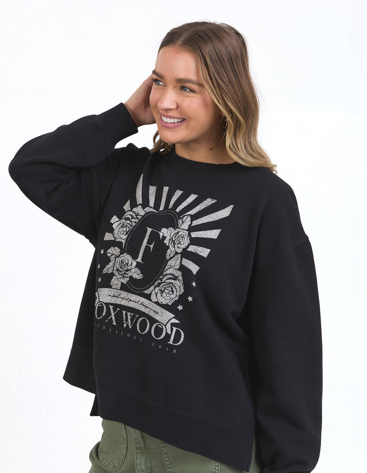 Foxwood | Happiness Crew - Washed Black