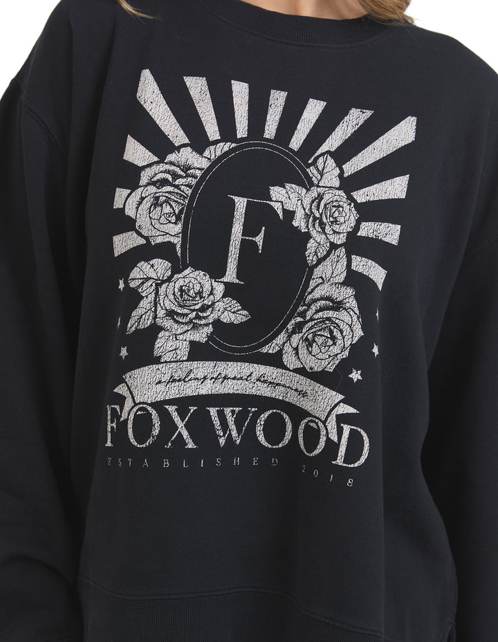 Foxwood | Happiness Crew - Washed Black