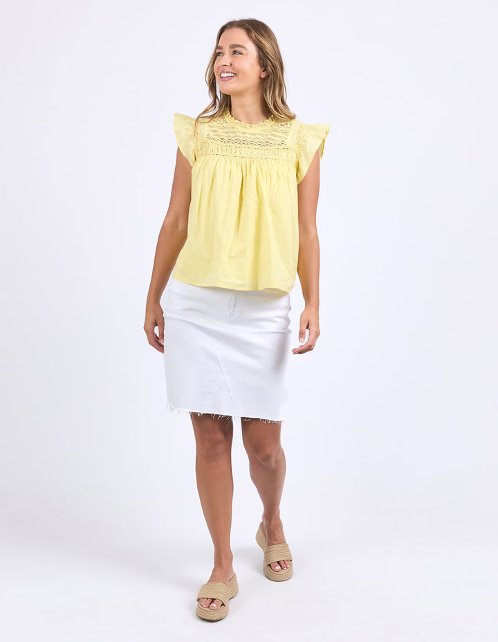 Foxwood | Adelyn Top - Lemon