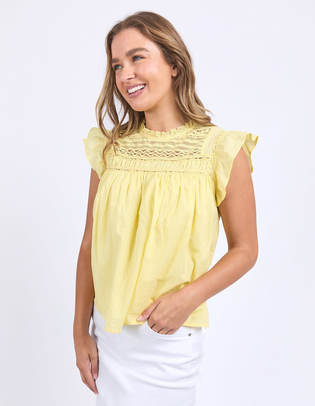 Foxwood | Adelyn Top - Lemon