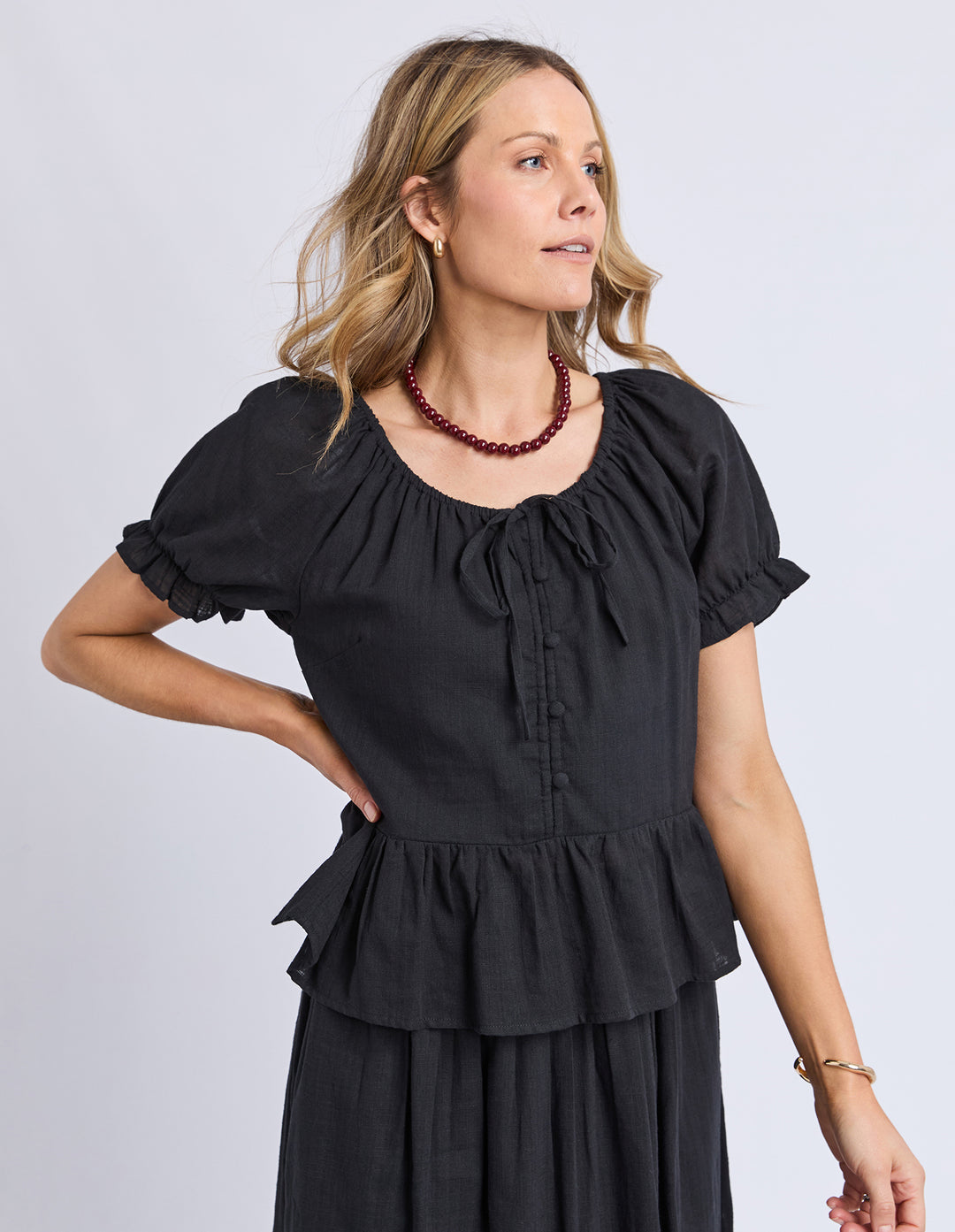 Foxwood | Tiana Top - Black