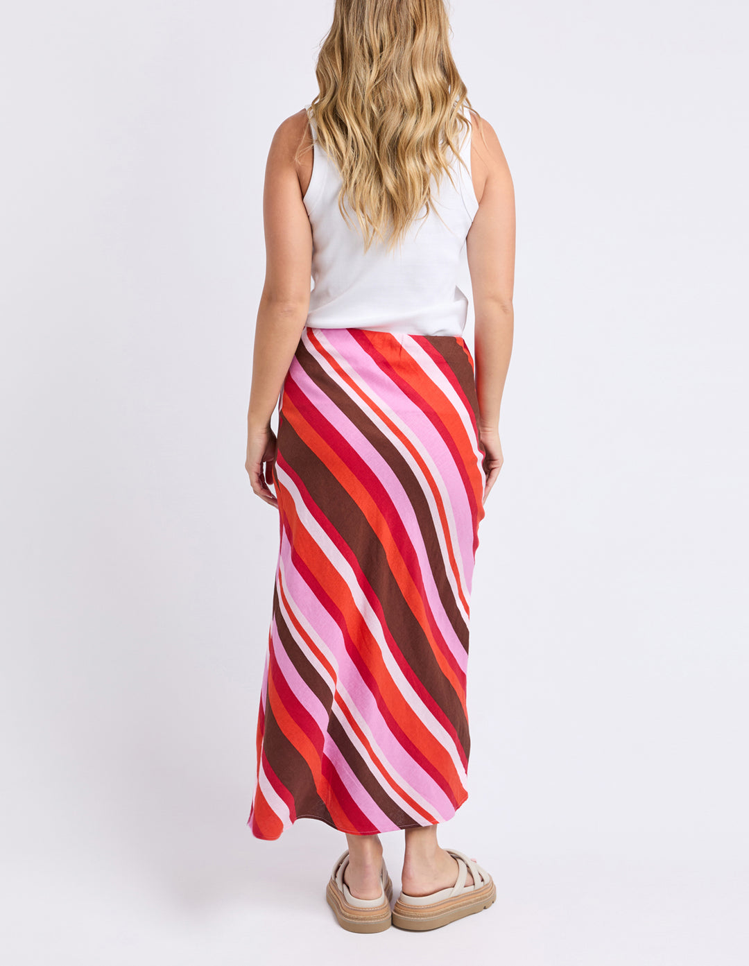 Foxwood | Guava Stripe Skirt