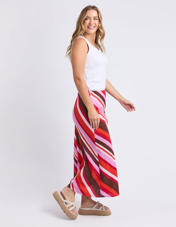Foxwood | Guava Stripe Skirt