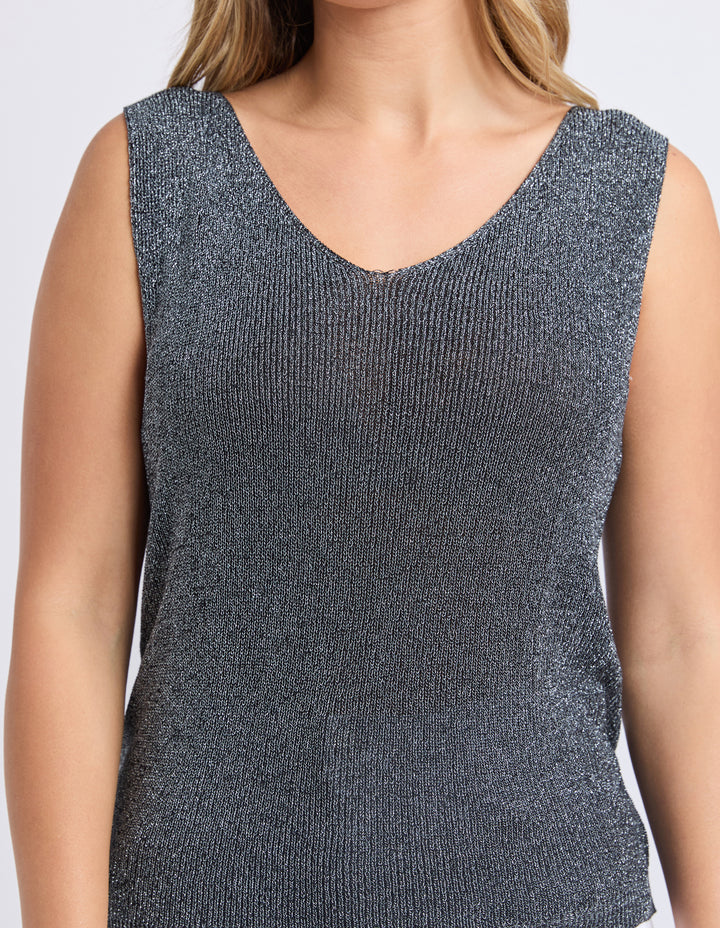 Foxwood | Whitby Knit Top - Black