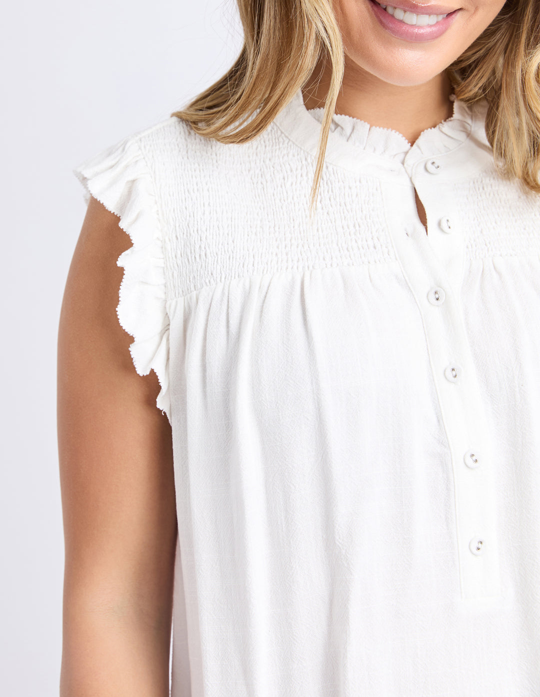 Foxwood | Airlie Top - White