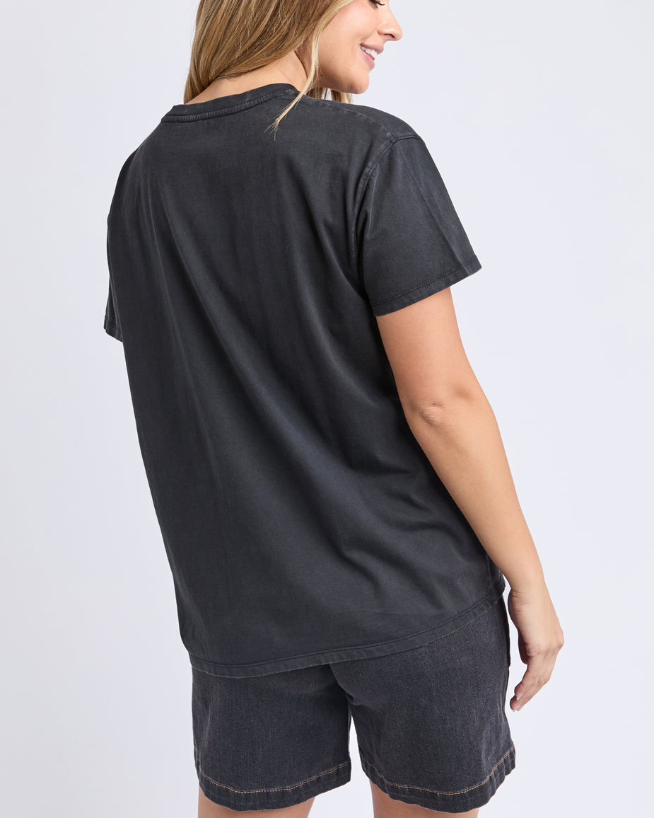 Foxwood | Rodeo Tee - Washed Black